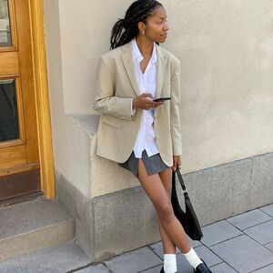 Djerf Avenue Forever Blazer Greige (NEVER WORN)